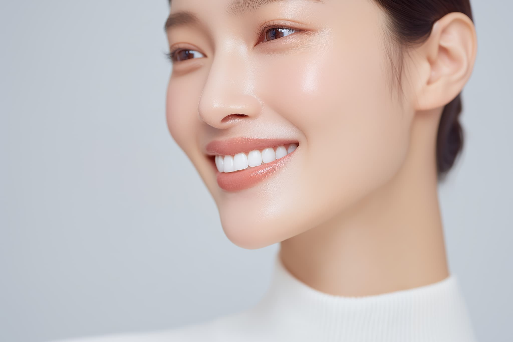 八重歯を矯正し笑顔に自信が出た女性