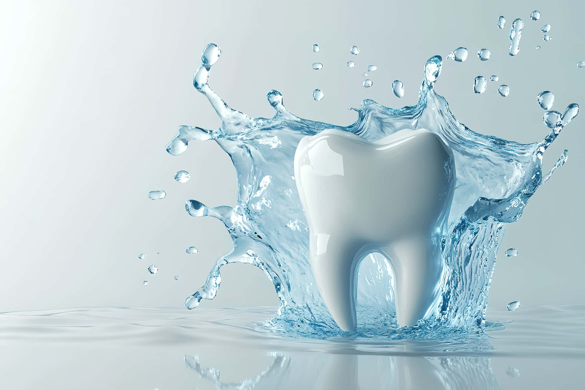 歯をクリーニングするイメージ