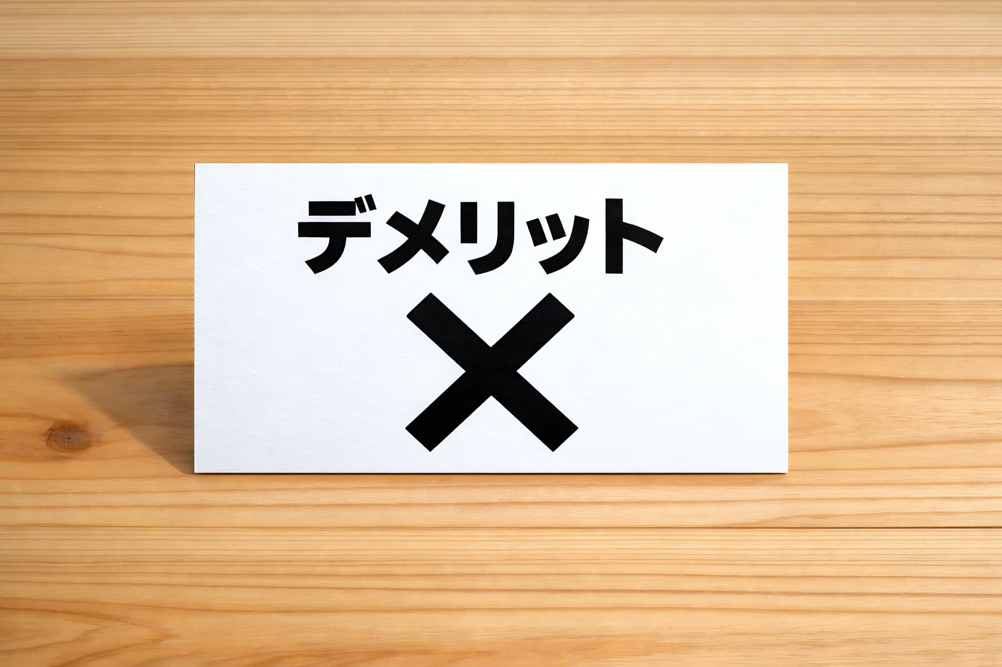 セラミック治療のデメリットを説明するイメージ